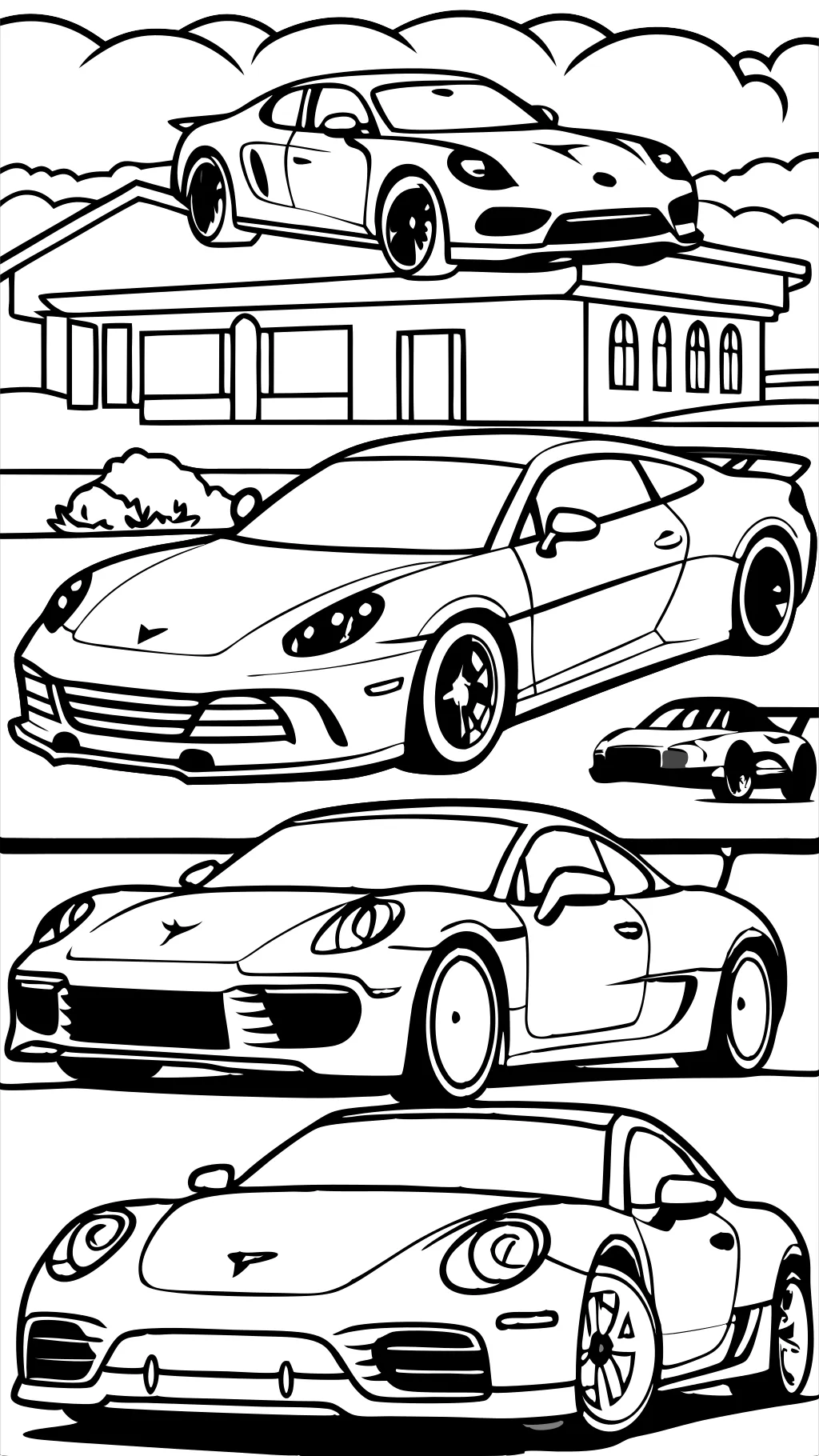 porsche coloring pages